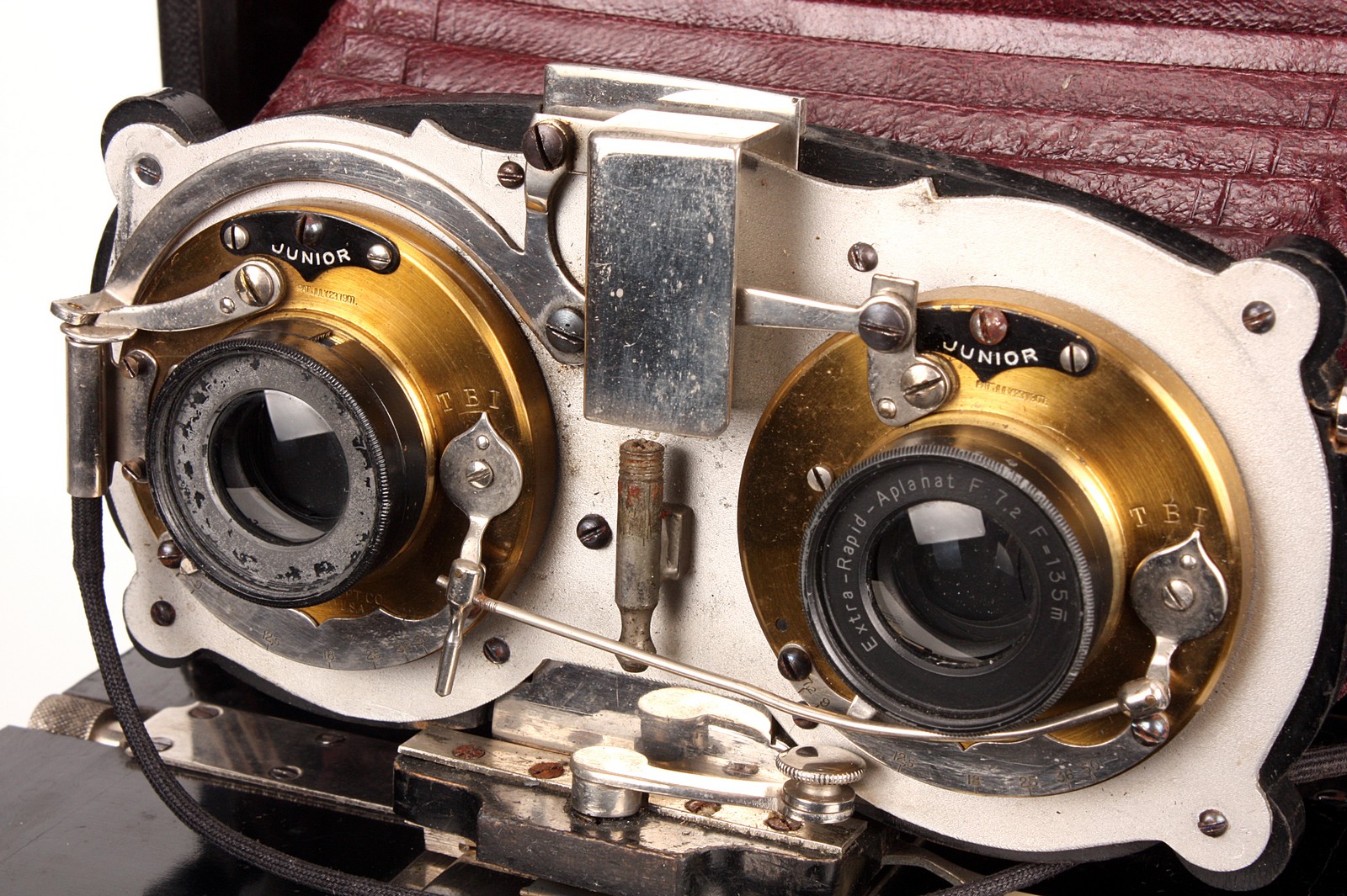 An Unmarked Stereo Camera, 8x17cm, with Extra-Rapid-Anaplanat f/7.2 135mm lenses, serial nos. - Image 2 of 3