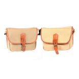 Fogg Bags: two small shoulder bags, tan, approx. 23x13x18cm external (2)