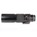 A Leitz Telyt-R f/4.8 350mm Lens, E77, black, serial no. 3144801, body, G-VG, elements, G-VG, some