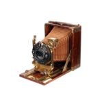 A Markel Phönix Tropical Camera, 3x4”, with British-made Lumar Anastigmat f/4.5 5” lens, serial
