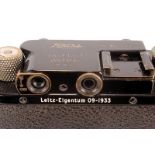 A Leica III Rangefinder Camera, upgraded from I, black, serial no. 66176, with Leitz Hektor f/2.5