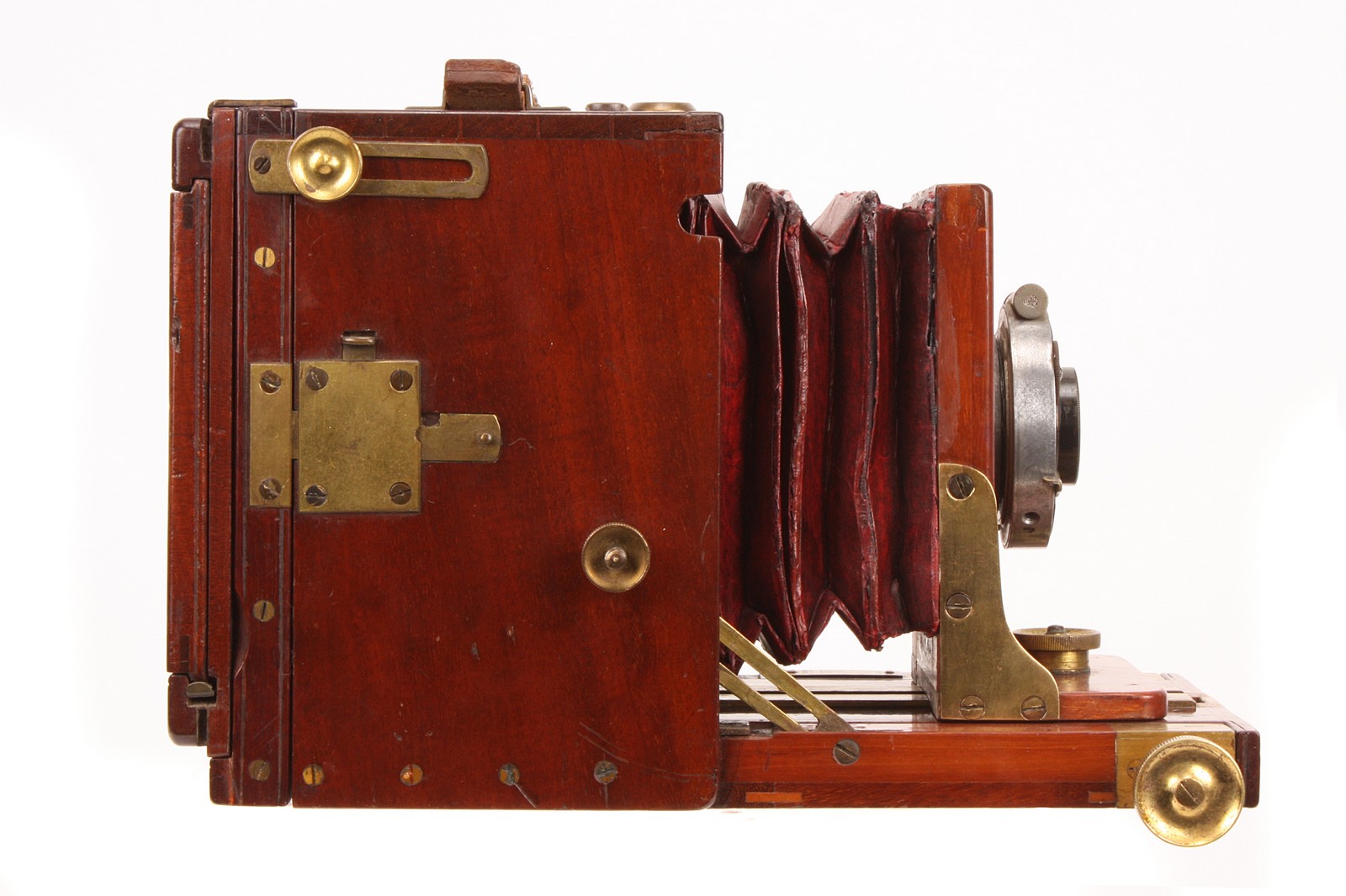 A J. H. Dallmeyer Mahogany Hand Camera, 4x3”, serial no. 8217, with G. P. Goerz Dopp-Anastigmat - Image 2 of 3