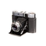 A Zeiss Ikon Super Ikonta 534/16 Camera, chrome, with Carl Zeiss Tessar f/3.5 75mm lens, serial