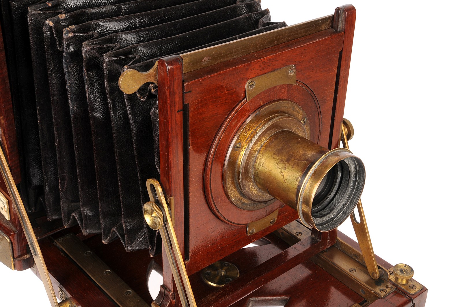 A W. I. Chadwick Mahogany Field Camera, with rear swing movements, 4½x6¼, with W. I. Chadwick - Image 2 of 3