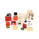 Various Leica Accessories: quantity of various Leica accessories including, FIKUS, 14115, FISON,