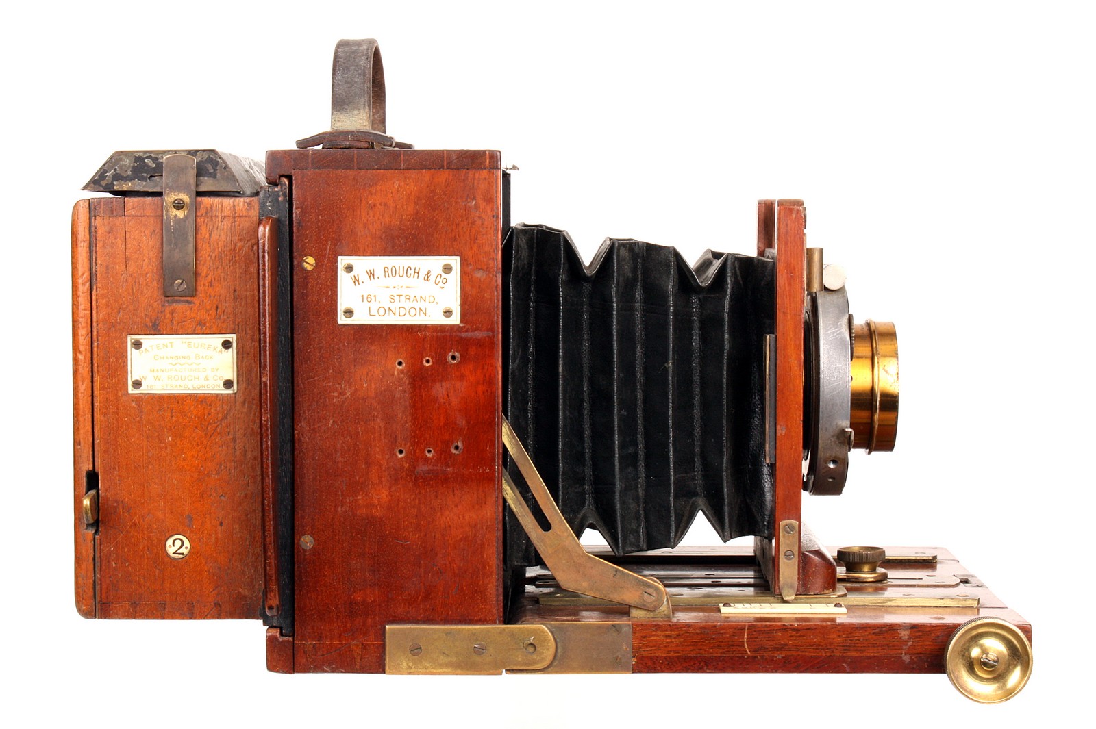 A W. W. Rouch Mahogany Field Camera, 4.5x6.5”, with Taylor Hobson Cooke Series II f/6.5 6½x4¾ - Image 3 of 3