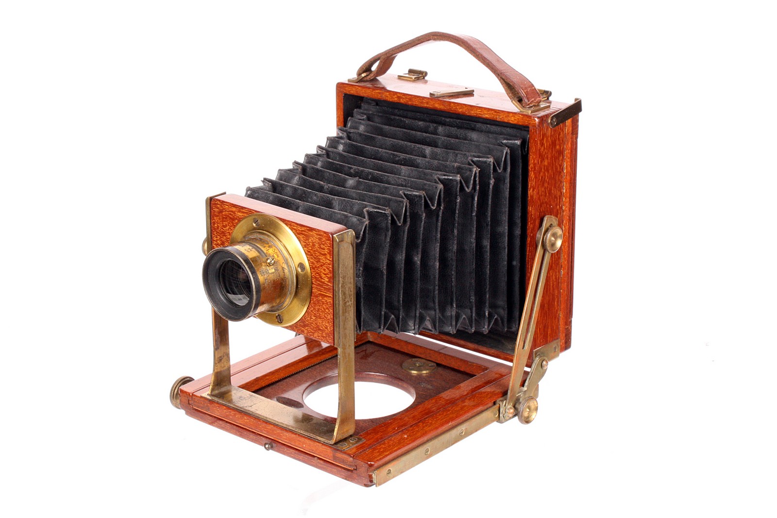 A J. Lizars Challenge Mahogany Quarter-Plate Camera, 3x4”, with Swift & Son Rapid Paragon f/5.65 5x4