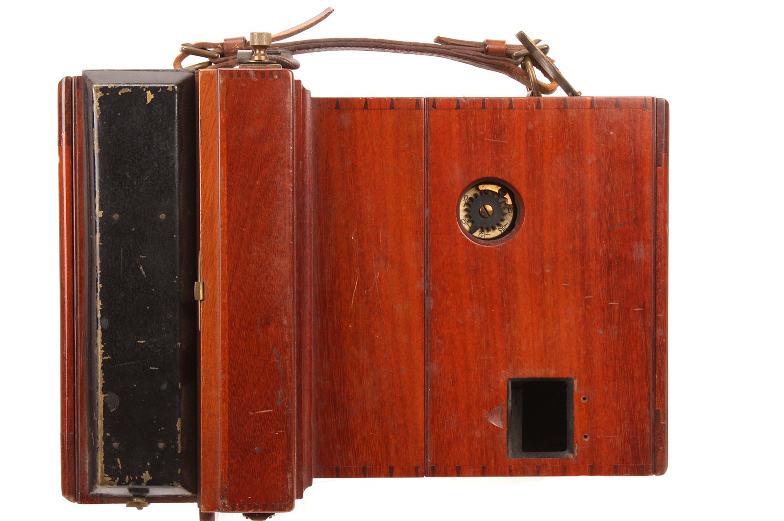 A W. W. Rouch & Co. Eureka Rollerblind Mahogany Detective Camera, 4.5x6.4”, with unmarked rotrary - Image 2 of 3