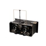 An ICA Polyskop Stereo Camera, serial no. J91637, 6x13cm, with Carl Zeiss Jena Tessar f/4.5 75mm