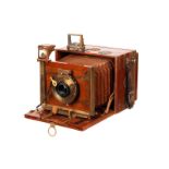 An Ernemann HEAG VI Tropical Camera, 9x12cm with Ernemann Ernon Doppel-Anastigmat f/6.8 135mm