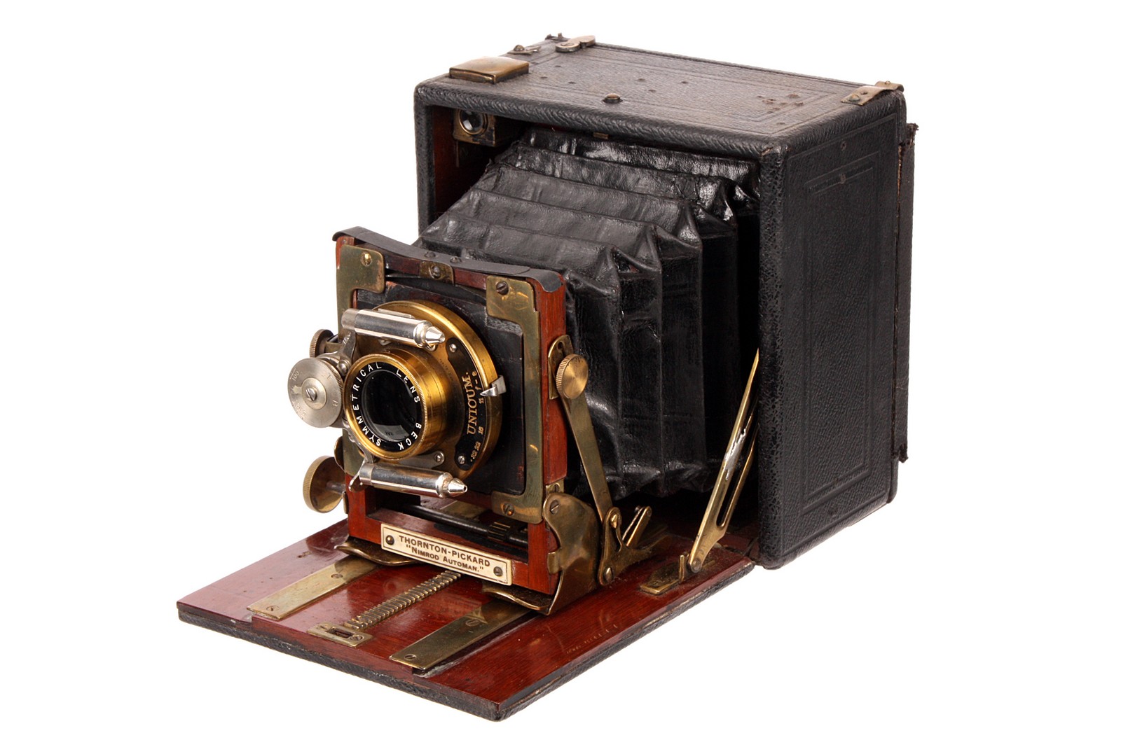 A Thornton Pickard Nimrod Automan Hand & Stand Camera, serial no. 33, with Beck Symmetrical f/8