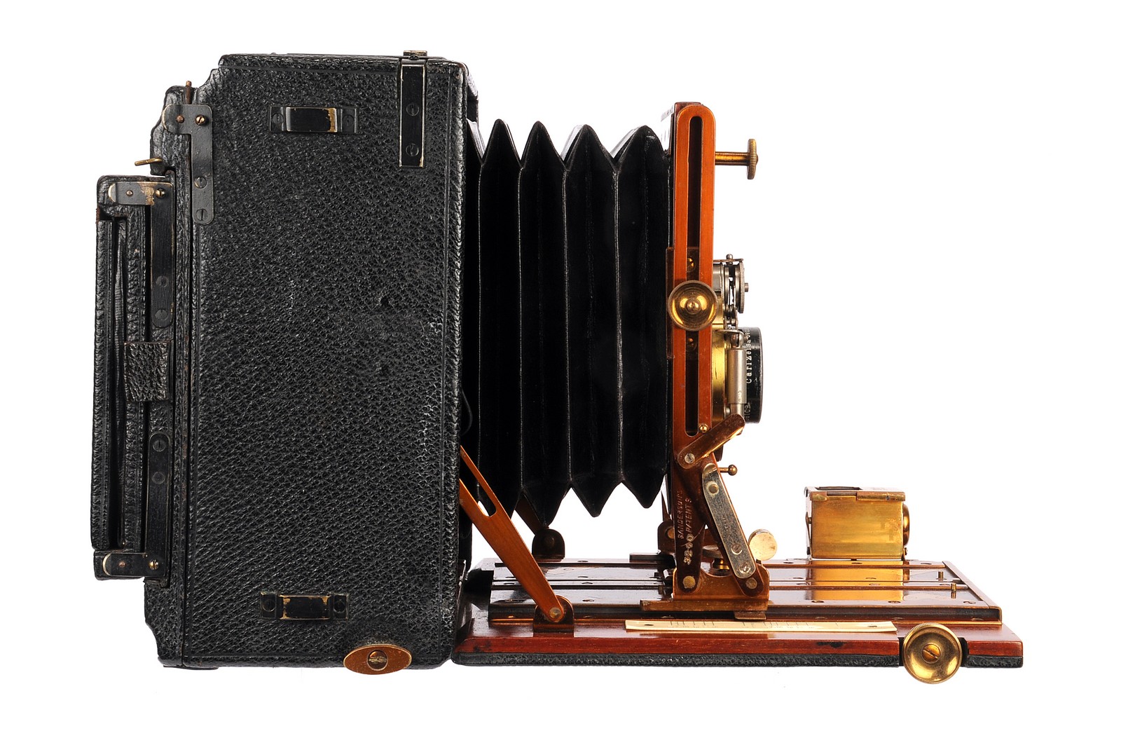 A Sanderson De Luxe Camera, with C. P. Goerz roller-blind shutter, 4½x6¼, with Carl Zeiss Jena - Image 3 of 3