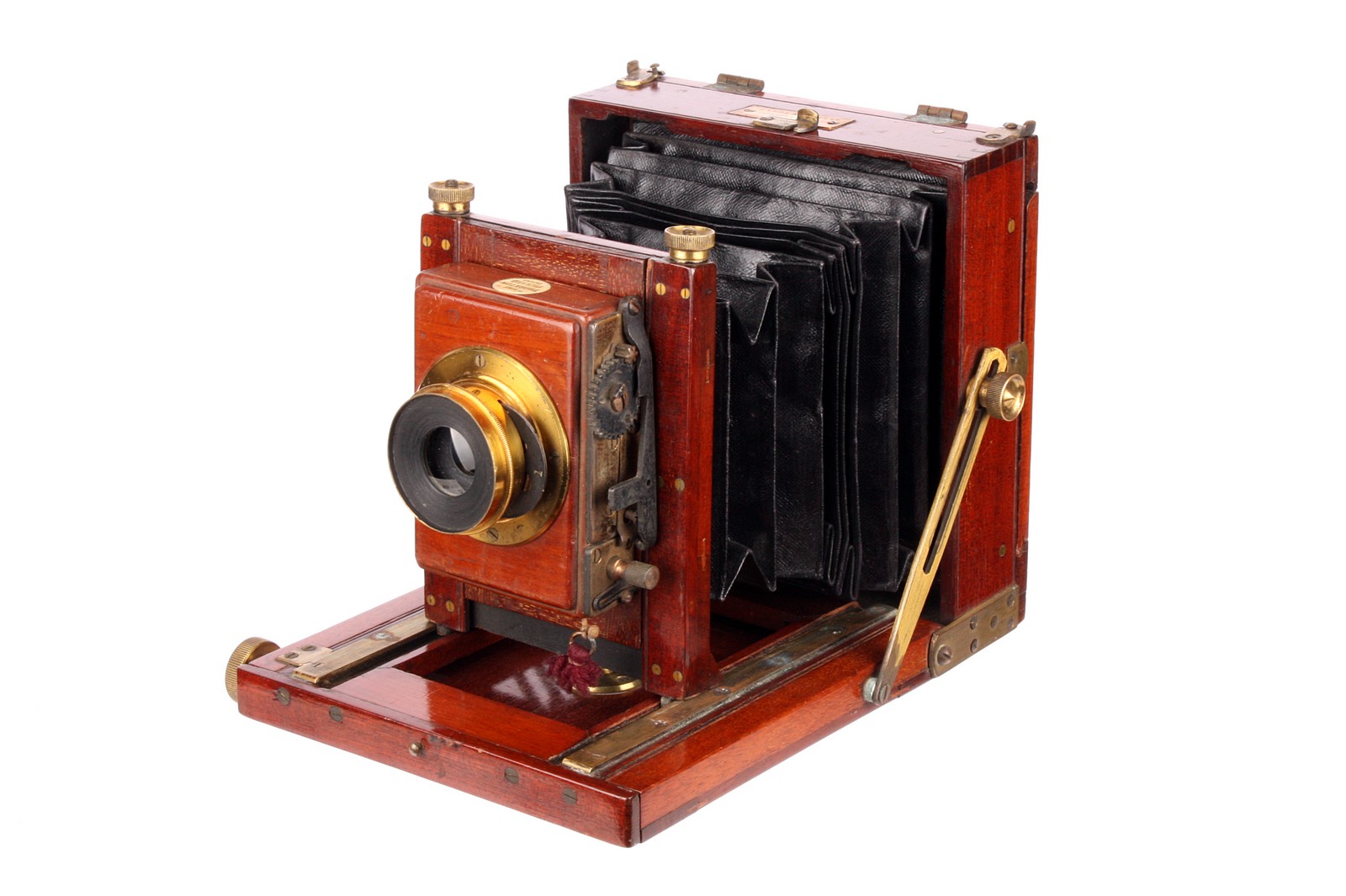 A Sands & Hunter Improved Tourist Quarter-Plate Camera, serial no. 380, 3x4”, with Wray Rotary