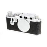 A Leica IIIf Red Dial Delay Rangefinder Body, 1955, chrome, serial no. 774152, body, VG-E, shutter