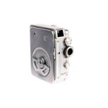 A Finetta Werke Saraber Bolsey 8 Subminiature Still / Cine Camera, chrome, serial no. 800233, with