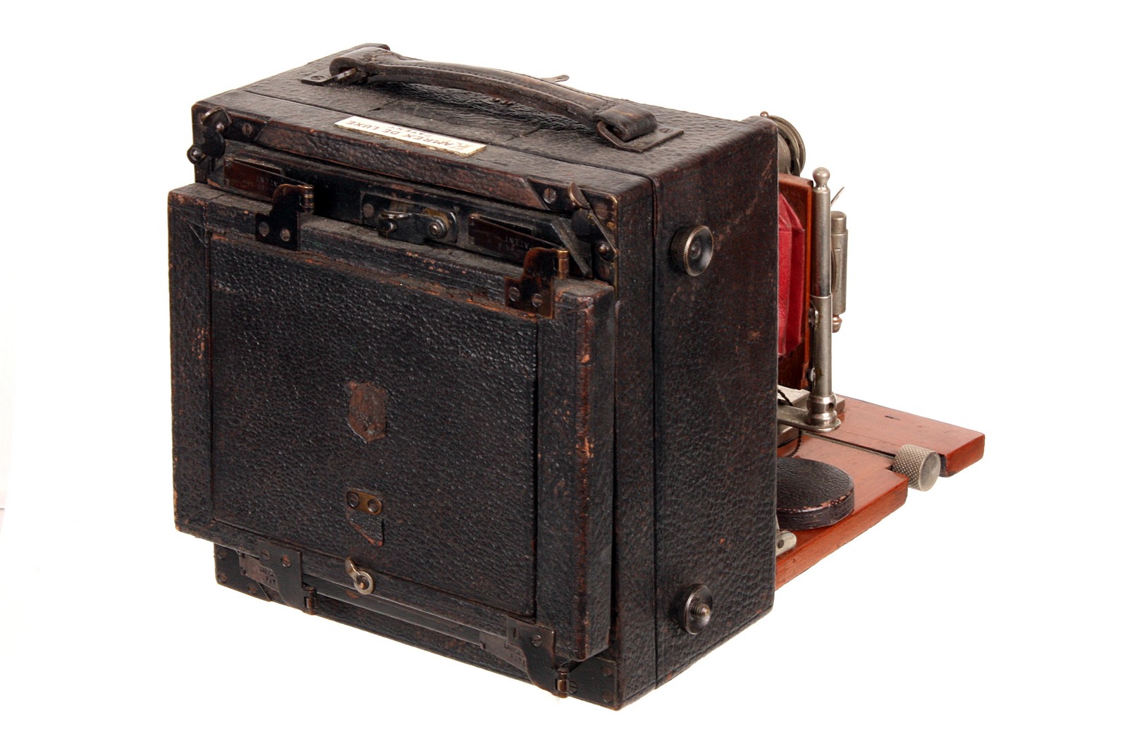 A J. Lancaster & Sons Kamrex De Luxe Hand Camera, 3x4”, with Lancaster ¼ Rectigraph lens, body, - Image 2 of 2