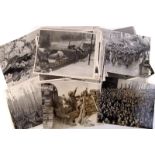 An interesting selection of 100+ black and white military photographs, each showing various