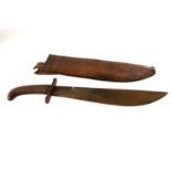 A US patent machete, having SA and bomb marking to one side of the blade, dated 1915, and US 17504