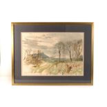 Elizabeth Scott-Moore, two watercolours of different landscapes, one signed to the lower right,