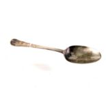 A George III silver dessert spoon, marked London 1773 by Louis Mettayer