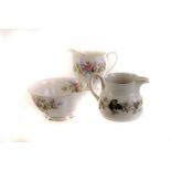 A Royal Doulton Larchmont pattern part service, comprising cups and saucers, graduated plates,