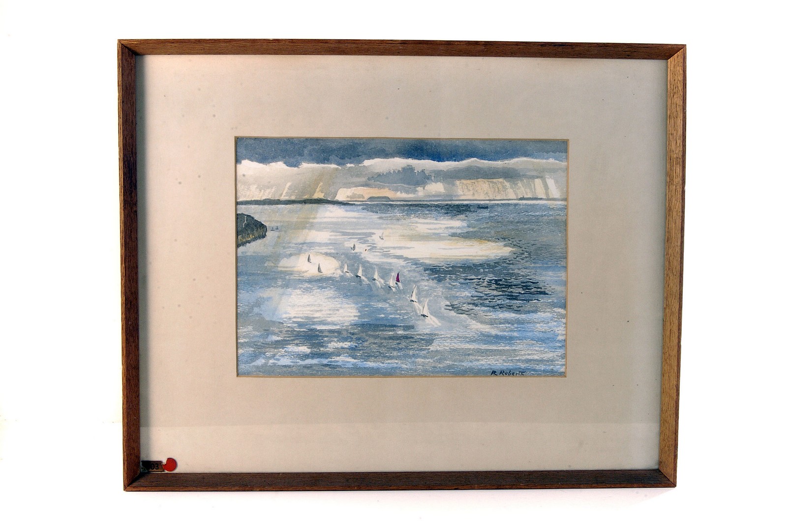 Rachel Roberts, watercolour 'Sailing of Clevedon', approx 27cm by 37cm, framed and glazed (1)