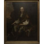 Follower of Sir Thomas Gainsborough (1727-1788), a large 18th century oil on canvas portrait of a