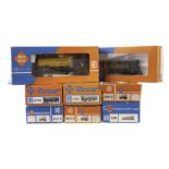 Roco H0 Gauge freight stock: comprising four 4337B Shell tankers, a beer van, VTG Ferrywagon, a flat