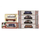 N Gauge Continental freight stock by Lima: twenty-one assorted wagons, including vans, tank