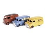 Dinky Toys Vans: 480 Bedford Kodak Van, 481 Bedford Ovaltine Van and 260 Royal Mail Van, G-VG, Kodak