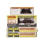 N Gauge Continental Locomotives and stock by Wrenn (Lima) and Arnold: comprising a Wrenn Micromodels