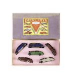 A Pre-War Dinky Toys 39 USA Saloon Cars Set, comprising 39a Packard, green body, black smooth