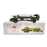 A Dinky Toys 666 Missile Erecting Vehicle with Corporal Missile, with instructions, in original blue
