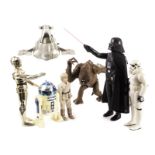 Vintage Star War Toys, including 12” Action Figures Boba Fett, C-3PO, Stormtrooper, R2-D2, Darth