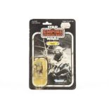 Vintage Kenner Star Wars ESB Yoda 3 3/4” Figure, 41 back punched card, contained in protective case,