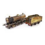 A part-made 2½” Gauge live steam 2-8-0 locomotive model: including most of rolling chassis with