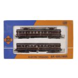 Roco H0 Gauge 2-car electric unit: ref 04148A, a DB class 485/885 train pack in maroon livery, in