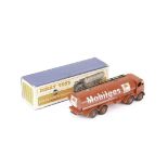 A Dinky Toys 504 Foden Mobilgas Tanker, in original blue box with orange and white label, G, some