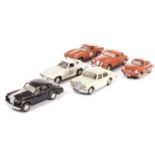 Tri-ang Minic Motorway Cars: unboxed later models with spring pick ups, including Rolls (1),