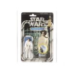 Vintage Kenner Star Wars Princess Leia Organa 3 3/4” Figure, 20 back-C punched card, AFA graded 50VG