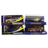 Modern Scalextric Cars, including C2890 Ford Mustang Al Costner, C3028 Ferrari 330 P4, C2780 Renault