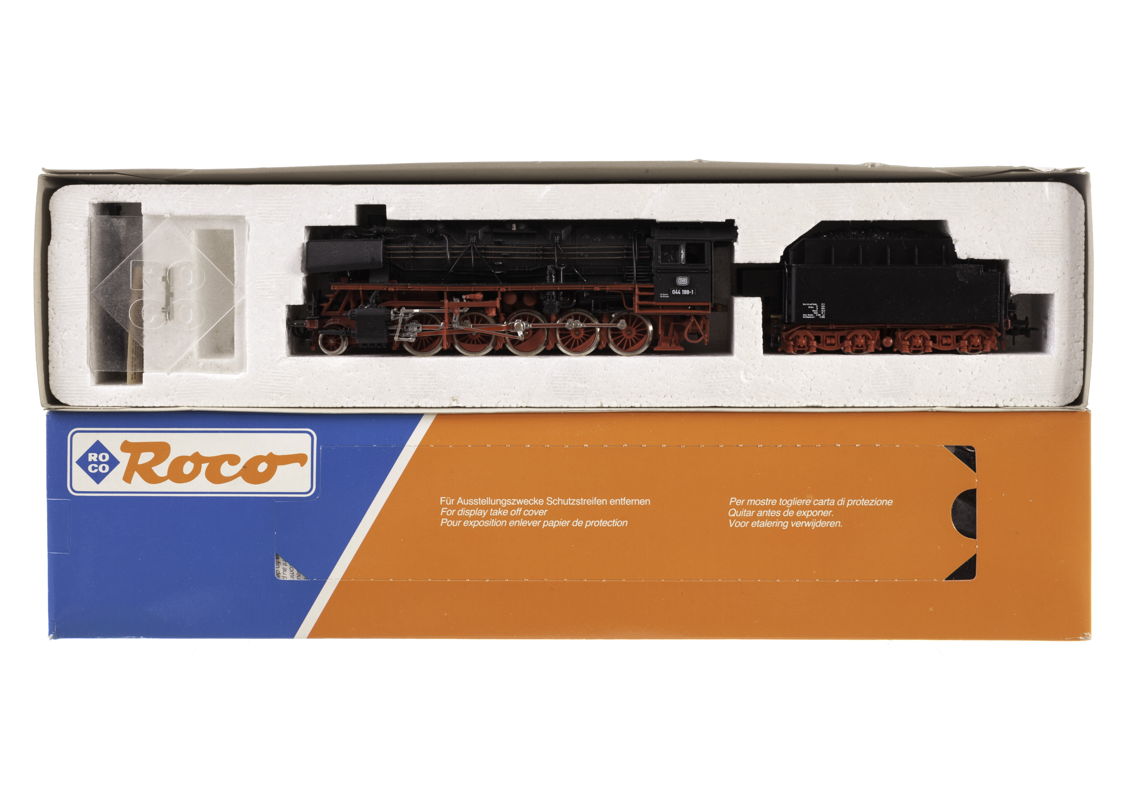 Roco H0 Gauge Steam Locomotives: comprising a 43244 DB 2-8-2 locomotive and tender no 042 052-1,
