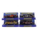 Modern Scalextric Cars, including C3029 Ford Escort RS 1600 1973, C2988 Renault F1 2009 Piquet,