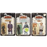 Vintage Kenner Star Wars ESB Bespin 3 3/4” Figures, 48 back Bespin Security Guard, punched, 41