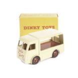 A Dinky Toys 491 Electric Dairy Van ‘Job’s Dairy’, cream/red, in original plain box with correct