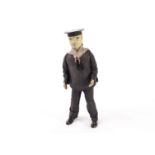 A Lehmann clockwork Tinplate Dancing Sailor EPL No. 535, in blue non-specific uniform with faded cap