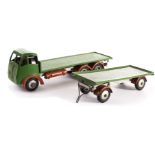 ANNOUNCE NOT A TIPPER IT IS A FLAT BED
A Shackleton Foden Tipper and Trailer: Lorry and Trailer