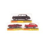 Dinky Toy Cars In Hard Plastic Cases, 110 Aston Martin DB5, 163 Volkswagen 1600 TL Fastback, 152