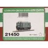 LGB Gauge 1 1-B-1 Electric Locomotive: Ref 21450, in Rhatische Bahn Green livery as No 205, VG-E,