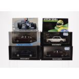 Minichamps 1/43 Scale Models, including Olivier Panis Winner GP Monaco 1996, Ayrton Senna Collection